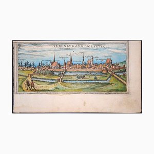 Stade, Antique Map de '' Civitates Orbis Terrarum '' - par F.Hogenberg - 1572-1617 1572-1617