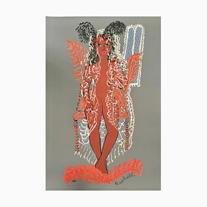 Untitled - Original Screen Print by A. R. Mafai - 1950s 1950s