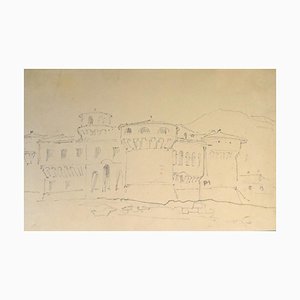 Fuerte Chateau - Siglo XIX - Horace Vernet - Dibujo - Viejo maestro