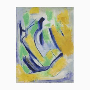 Expresionismo en azul amarillo y verde - Oil Painting 2015 de Giorgio Lo Fermo 2015