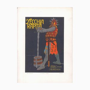 La Secchia Rapita - Original Advertising Lithograph by Marcello Dudovich - 1910s 1910