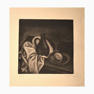 Nature Morte au Pichet - Original Manière Noir by Demetrios Galanis - 1925 ca. 1925 ca.