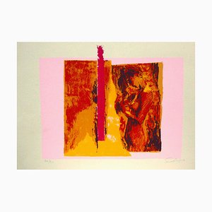 Litografía Woman in Pink - Original de Nicola Simbari - 1976 1976