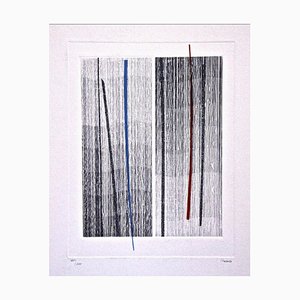 Lines - Original Etching by Guido Strazza - 1980 ca. 1980