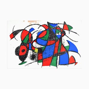 Composición - Litografía original de Joan Mirò - 1974 1974