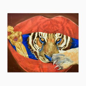 Tigre - Olio su tela di Anastasia Kurakina - 2000s 2000s