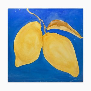 Limones amarillos - óleo sobre lienzo de Anastasia Kurakina - años 2000