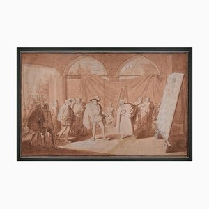 Estudio Francesco I and Titian in the Painter's Studio - Original 1824 1824