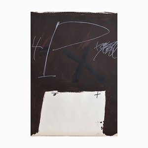 Untitled - Original Lithograph by Antoni Tapies - 1974 1974