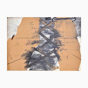 Untitled - Original Lithograph by Antoni Tapies - 1974 1974