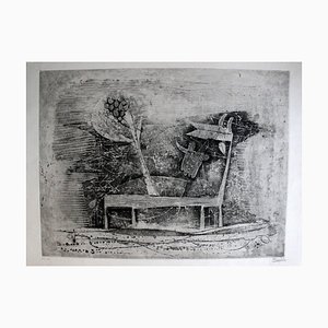 Les Deux Vaches - Original Etching by J. Friedlaender - 1953 1953