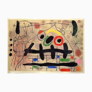 Le Lézard aux Plumes d'Or - Litografía original de Joan Mirò - 1971 1971