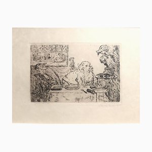 La Gourmandise - Original Etching by James Ensor - 1904 1904