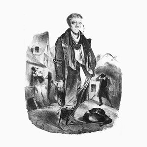 L'Ivrogne (The Drunkard) - Litografia di H. Daumier - 1834 1834
