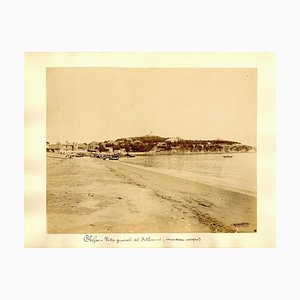 Stampa Chefoo, View of Settlement - Ancient Albumen, 1880/1900 1880/1890