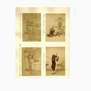 Portraits de Dévotion de Kyoto - Antique Albumine Print 1870/1890 1870/1890