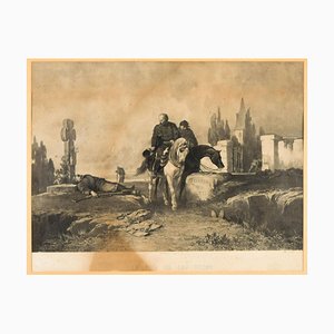 Le Soir de San Fermo - Original Lithographie spätes 19. Jahrhundert spätes 19. Jahrhundert
