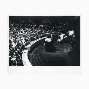 John Fitzgerald Kennedy at the meeting of the UN- Original Vintage Photo - 1960s 1960s