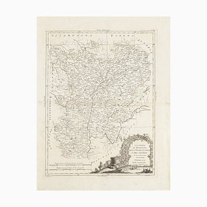 Li Governi di Borgogna - Mapa antiguo original - 1777 1777