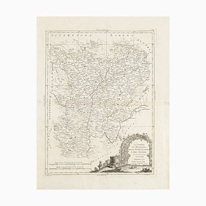 Li Governi di Borgogna - Original Ancient Map - 1777 1777