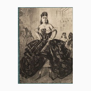 La Danseuse - Heliogravure After C. Guys - Early 20th Century Early 20th Century