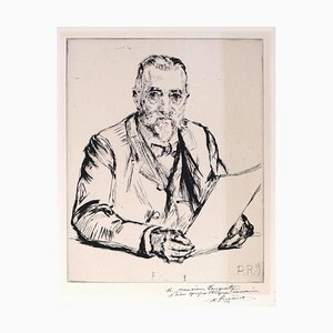 Portrait d'un Homme - Etching and Drypoint by C.P. Renouard - Early 1900 Early 20th Century