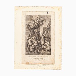 Acquaforte di Santi Giovanni e Paolo - Incisione originale di Achille Parboni - 1820 1820