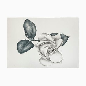 Black Rose - Original Etching by Giacomo Porzano - 1972 1972