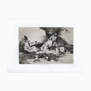 Acquaforte Se Aprovechan originale di Francisco Goya - 1863 1863