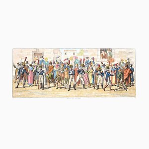 Horse Race - Original Radierung von CG Hyalmar Morner - 1820 1820