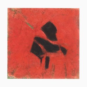 Hommage an Alberto Burri - Ölgemälde 1996 von Giorgio Lo Fermo 1996