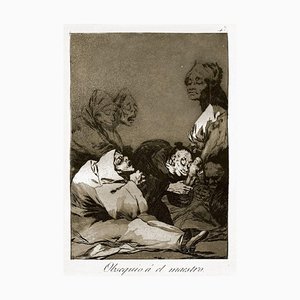 Aguafuerte y autoría Obsequio a El Maestro - Origina de Francisco Goya - 1869 1869