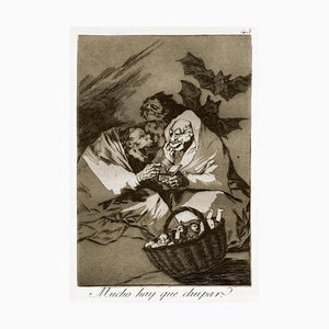 Mucho hay que Chupar - Acquaforte e acquatinta Origina di Francisco Goya - 1869-1869
