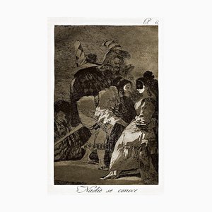 Nadie se conoce - Origina Etching de Francisco Goya - 1868 1868