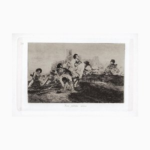 Juego de aguafuerte Aun podran servido - Original de Francisco Goya - 1863 1863