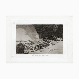 Acquaforte Lo Mismo en Otras Partes - Incisione originale di Francisco Goya - 1863 1863