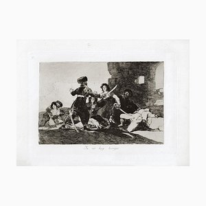 Ya no hay Tiempo - Original Etching by Francisco Goya - 1863 1863