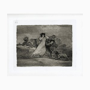 Qué alboroto es éste? Gravure à l'Eau-Forte par Francisco Goya - 1863 1863
