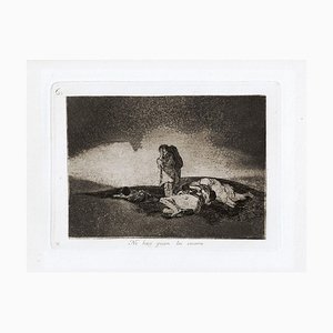 Acquaforte No Hay Quien lo Socorra - Original Incisione di Francisco Goya - 1863 1863