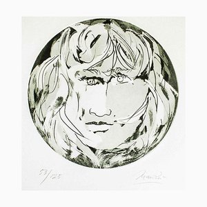 Round Medusa - Original Etching by Giacomo Manzù - 1970 1970