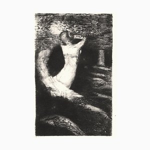 Passage d'une Ame - Original Etching by O. Redon - 1891 1891