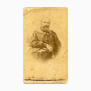 Portrait of Garibaldi - Original Albumen Druck mit handschriftlichen Notizen - 1860/70 1960/70