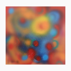 Nebula - Original Acrylic on Panel by M. Goeyens - 21th Century 2000s