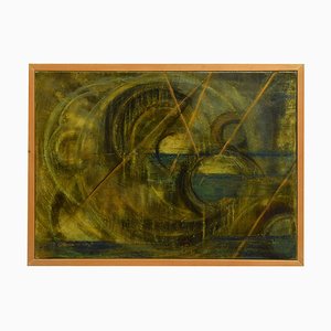 Composition Jaune - Huile sur Toile par A. di Manno - 2000 2000