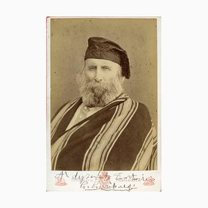 Vintage Photo-Portrait Hand Signed by Giuseppe Garibaldi - 1870s 1870s