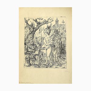 Lithographie Die Versuchung des Heiligen Antonius par A. Kubin - 1922 1922
