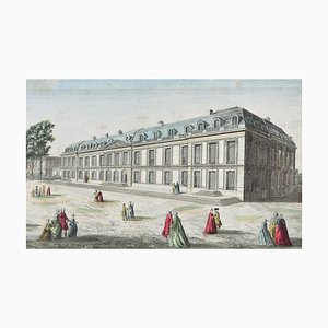 Acquaforte Chateau De Choisy originale, 18 ° secolo