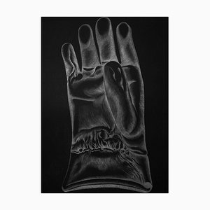 Black Glove - Original Etching by Giacomo Porzano - 1972 1972