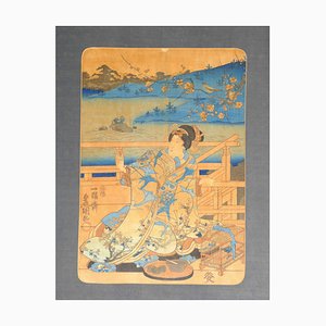 Woman - Original Woodcut by Utagawa Kunisada - 1830 ca. 1830 ca.