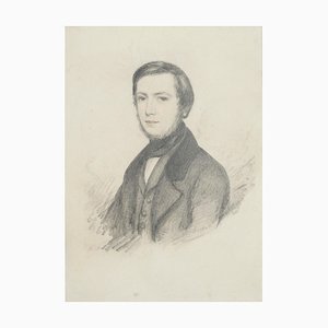 Portrait - Original Pencil Drawing - Late 19th Century Late 19th Century